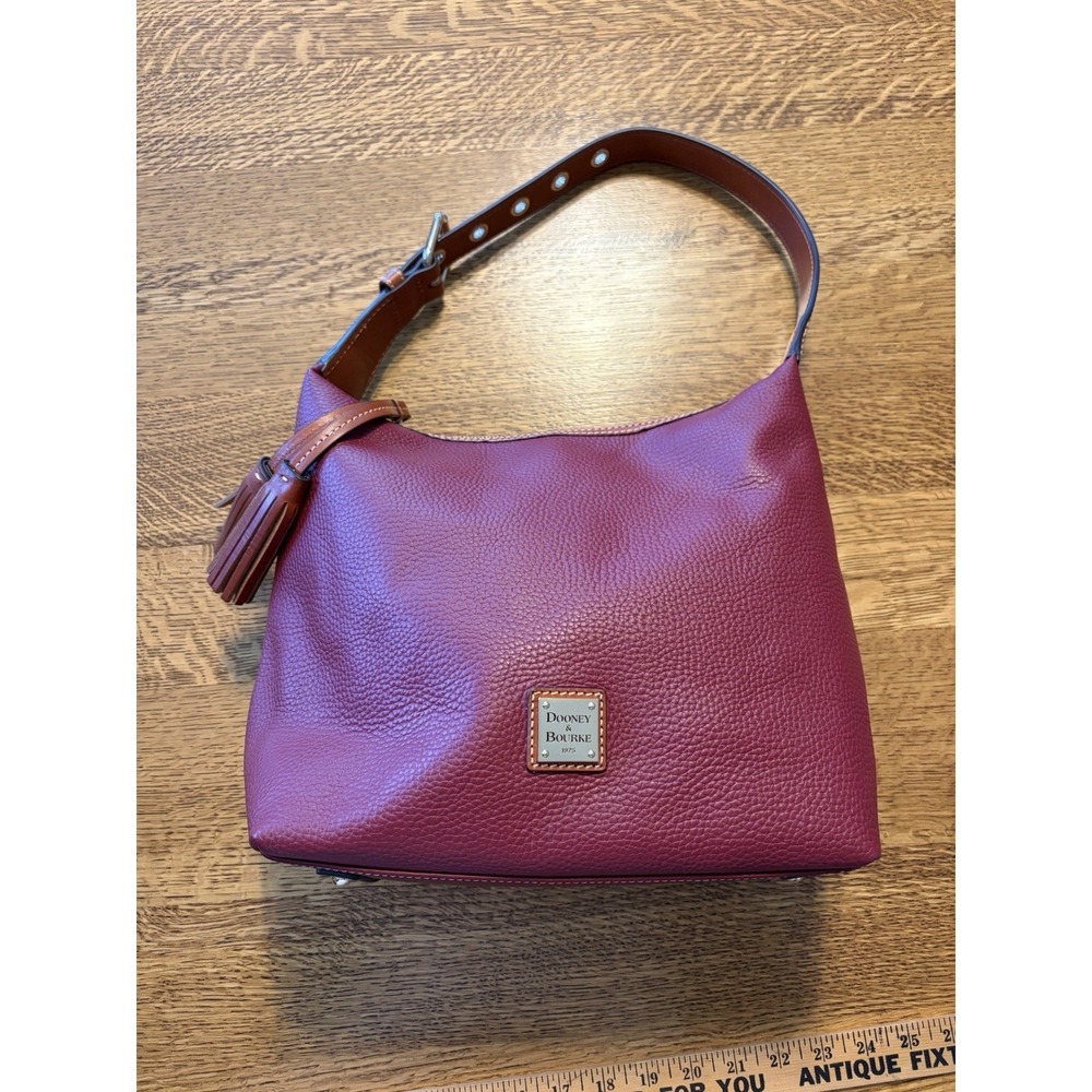 Dooney & Bourke Pebble Grain Paige Sac Shoulder Bag Wine Bordeaux‎ NWOT